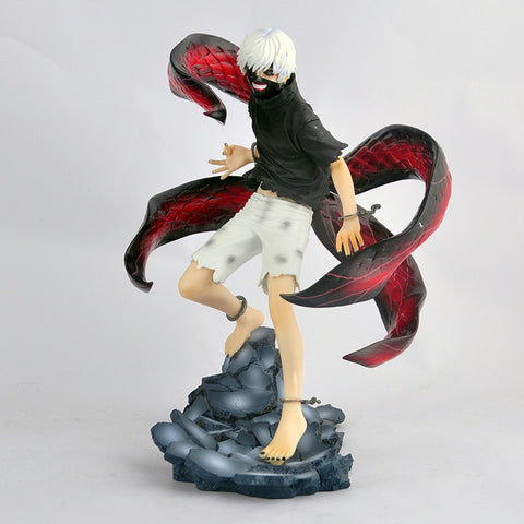 Newest Kotobukiya Limited Edition of Collectibles Gift Tokyo Ghoul Action Figure Anime Mask Ken Kaneki Melanism Model Toy 23cm