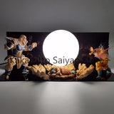 Figurine LED Dragon Ball Z :Son Goku VS Nappa ET  Yamcha