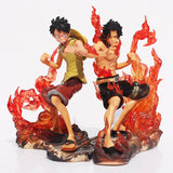 Lot de 2 Figurine one piece : Portgas D Ace et Monkey D Luffy