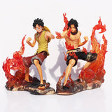 Lot de 2 Figurine one piece : Portgas D Ace et Monkey D Luffy